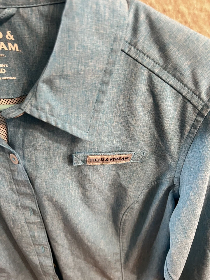 Camisa de pesca para mujer Field & Stream Top manga larga ventilada con botones talla mediana Foto 4 de 4