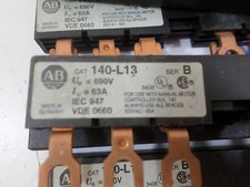 1 Allen Bradley 140-L13 Ser B terminal link  65A 600V use with 140MN