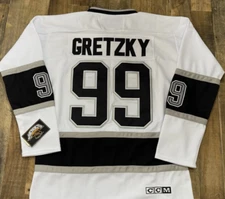 Men's Wayne Gretzky Los Angeles Kings CCM Throwback Jersey