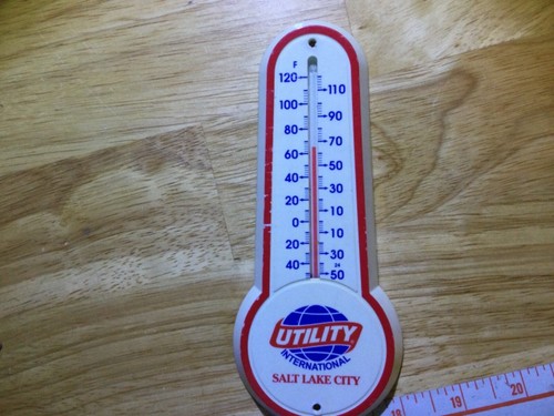 7” tall Advertising Thermometer Utility International Salt Lake City - Picture 4 of 6