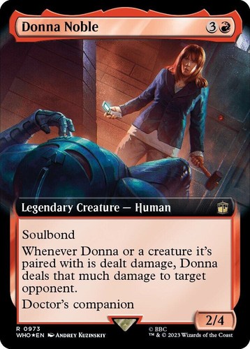barnes and noble mtg cards MTG-1x-Near Mint, English-Donna Noble-Doctor Who