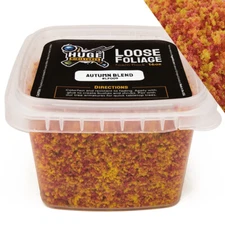 Huge Miniatures Loose Foliage, Autumn Blend Foam Flock – 16oz Resealable Tub