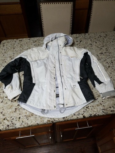White collar Hood Ski Jacket Waterproof 