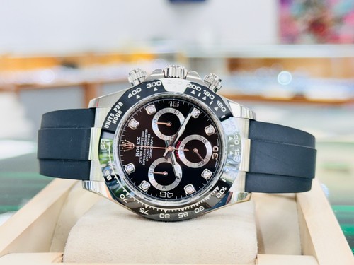 Rolex Cosmograph Daytona 116519 Oysterflex Factory Black Diamond Dial BOX/PAPERS - Picture 5 of 10