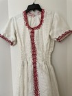 Traditional embroidered Ethiopian Eritrea dress 100% cotton-Red-and Black 2ps — photo 4