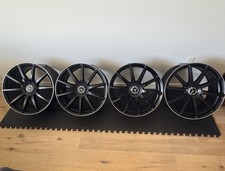 Mercedes AMG OEM Forged 20” Wheels Staggered W222 C217 S63 S65 ET39 Black Set