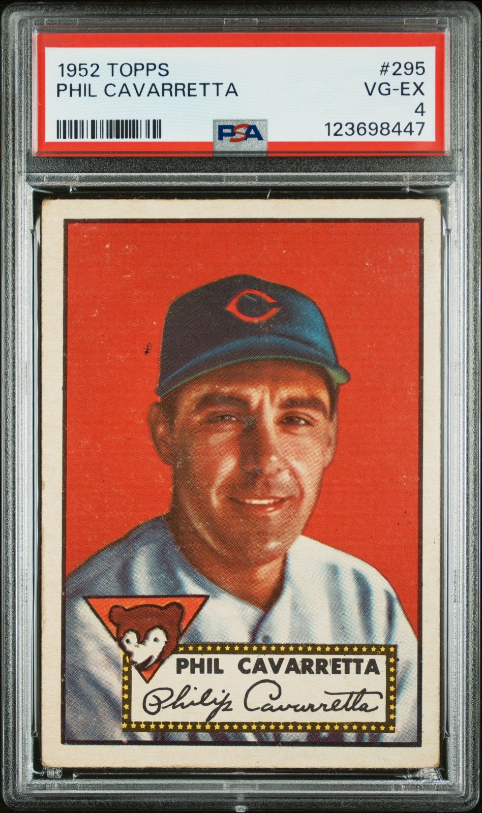 Phil Cavarretta 1952 Topps PSA 4 #295 Chicago Cubs