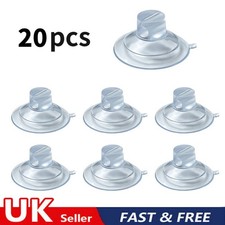 20x 3cm Suction Cup Light Strip Holders Hanging Fixings Christmas Decorations UK