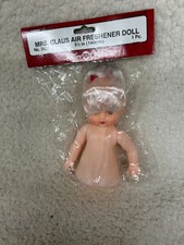 Fibre Craft Air Freshener Doll, Mrs Claus, 5.5", while hair, blue eyes, light sk