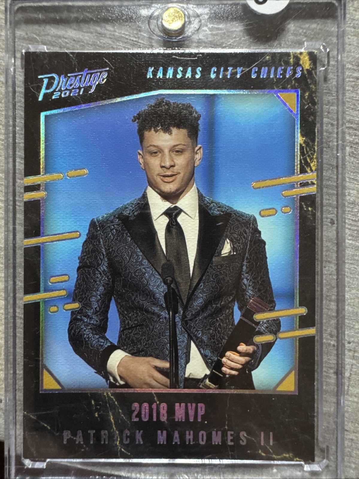 2021 Prestige Prestigious Moments 2018 MVP #PM-14 Patrick Mahomes II Chiefs