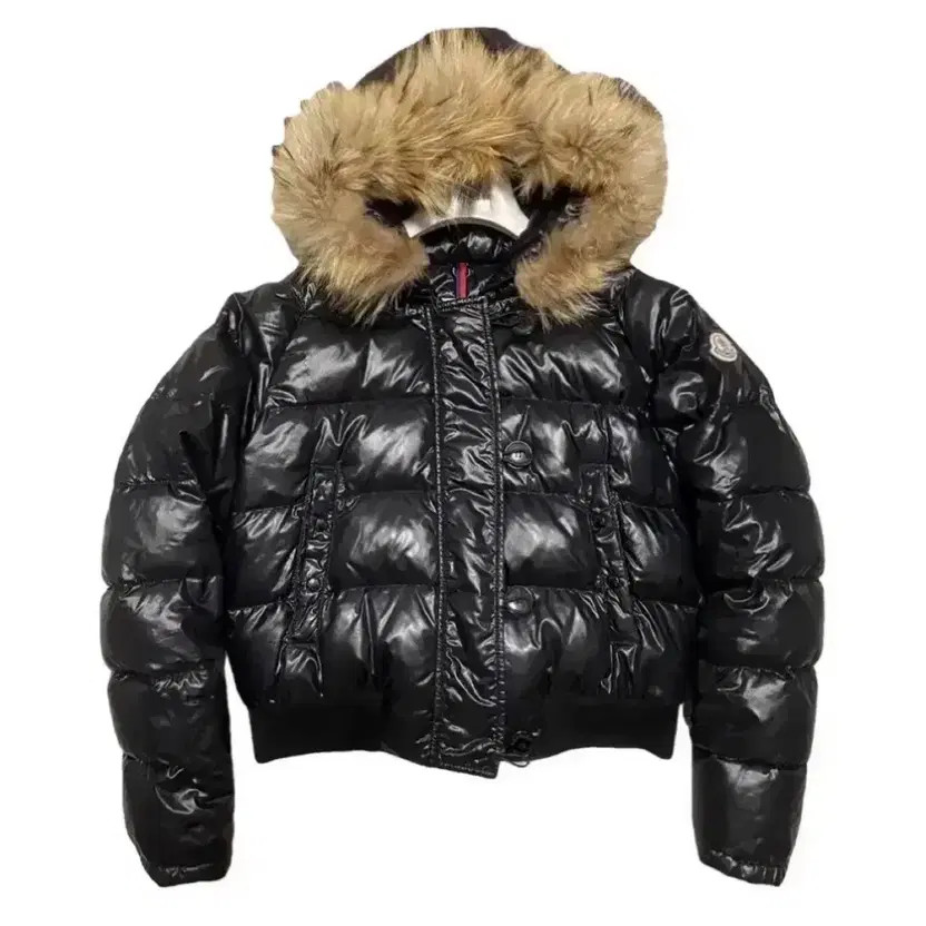 Moncler Coyote Fur Cropped Puffer Jacket - Size 100 thumbnail 2