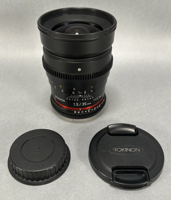 Rokinon 35mm T1.5 Cine AS UMC Lens W/Caps (Canon EF)