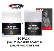 BCW New Life Magazine 10 ct Pack - Magazine Boards  Magazine Bags Set