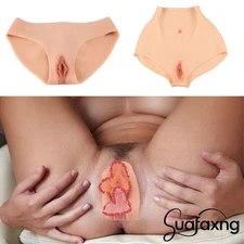 Silicone Fake Vagina Pants Hip Enhancer Transgender Panties For Crossdresser
