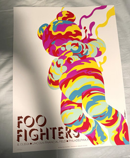 Poster Jermaine Rogers Foo Fighters Lincoln Financial Field 54/585 Philadelphia