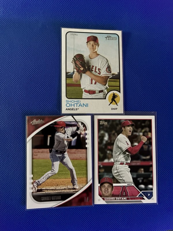 Shohei Ohtani Lot Of 3 Angels Base Cards