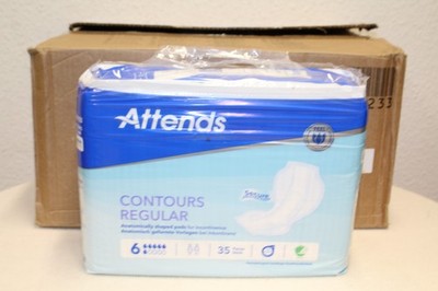 Attends Contours Regular Größe: 6 35 Stück Inkontinenzvorlage 4 mal Neu Rechnung