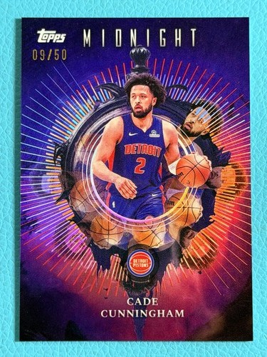 Cade Cunningham 2025-26 Topps Midnight 09/50 Summer Solstice Insomnia #IN-4