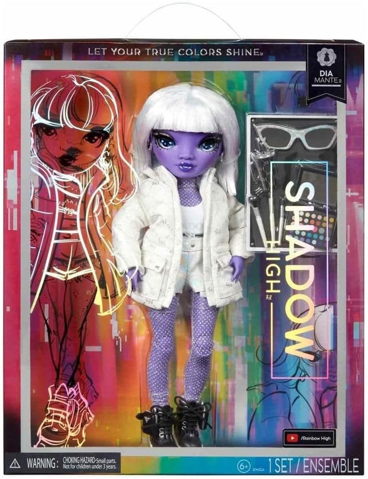 Poupée Shadow High Dia Mante neuve avec accessoires de mode de 28 cm