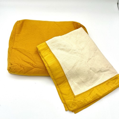 Meditation Cushion and Woolen Asana with Silk Border