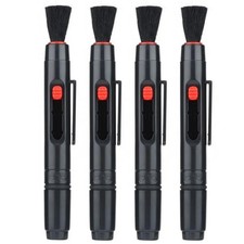 4Pcs 3 in 1 Portable Lens Cleaning Pen with Retractable Brush Cleaning Tool for