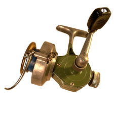 REEL DA SPINNING VINTAGE RECORD, modello 1950, RARO, SVIZZERO/SVIZZERA, BELLO