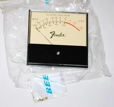 NOS Fender Beede VU Meter. for vintage audio tube amplifier