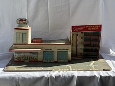 Marx Lumar Tin Service Station  Skyview Parking Garage 1950s Toy
