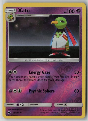 Xatu 88/214 Pokemon Trueno Perdido Holograma Inverso Casi Como Nuevo 1 - Imagen 1 de 2