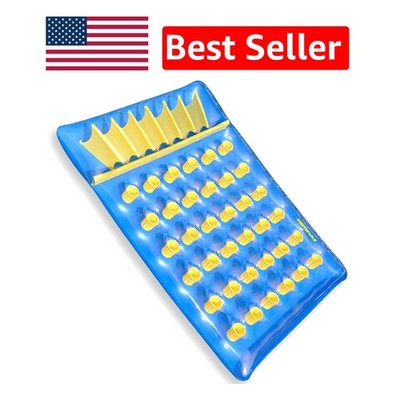 36 Pocket French Style Inflatable Dual Mattress - Child-Friendly Pool Float
