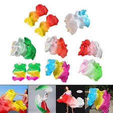 Ventagli di seta per danza del ventre, lunghi ventagli pieghevoli per accessori