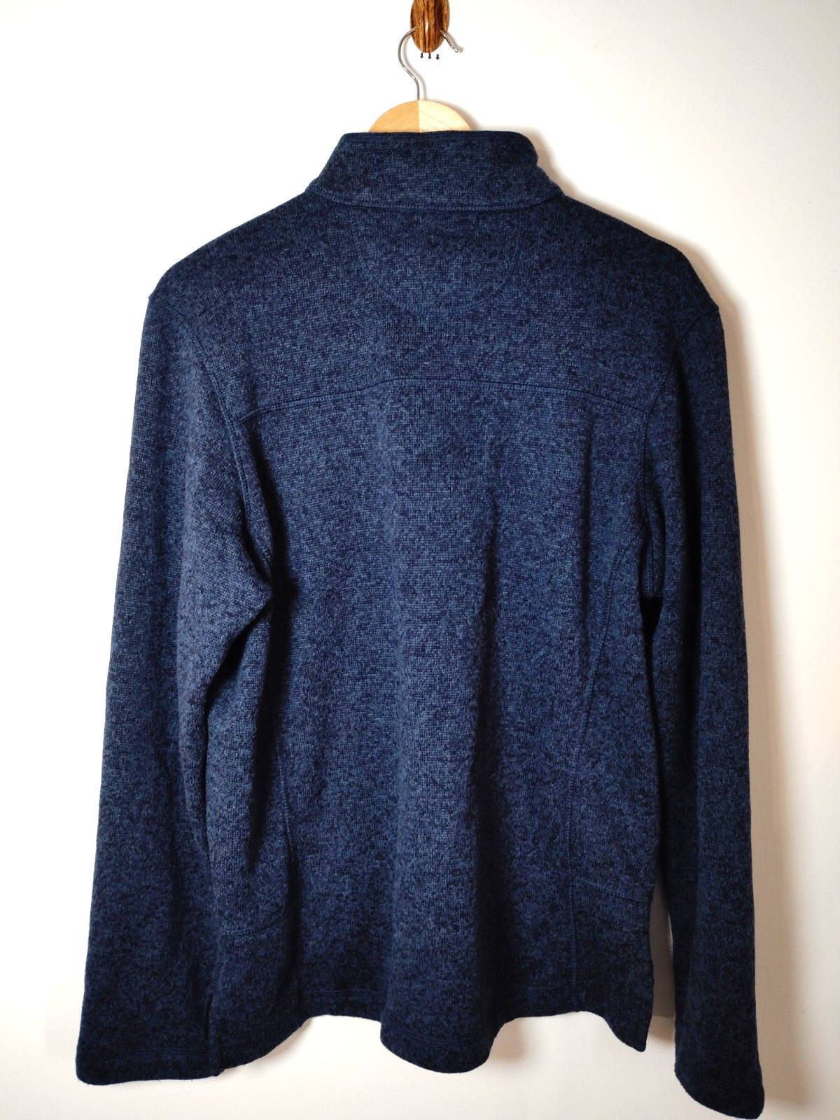 Woolrich Sweater Men Blue Pullover Fleece Quarter Zip Outdoor Hiking Preppy L image 5
