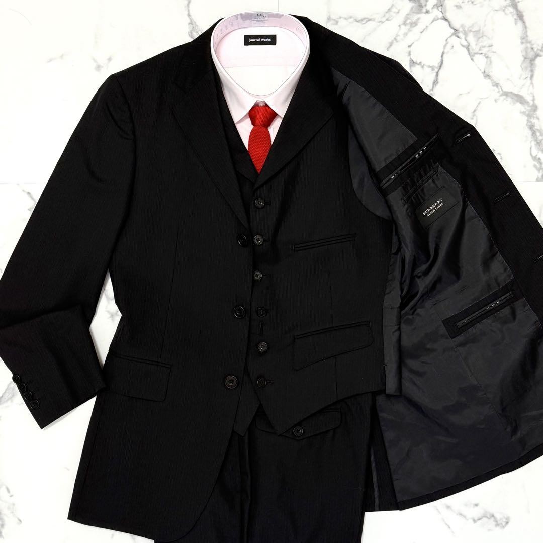 Burberry Black Label 3-Piece Suit Setup 38R Men's Black Used | eBay