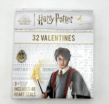 Harry Potter 32 Valentines w/ Heart Seals and 8 Magical Designs NEW SEALED