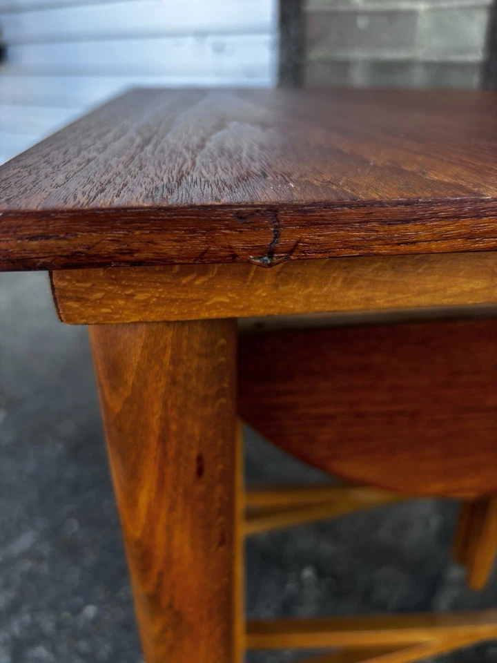 Poul Hundevad Teak Nest of 4 Coffee Nesting Tables Vintage Mid Century Teak Mcm - Image 4 of 4