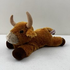 Aurora Flopsie Toro Bull 12 Texas Longhorn Plush Stuffed Animal