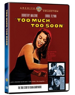 Too Much, Too Soon (DVD) Dorothy Malone Efrem Zimbalist Jr. Errol Flynn