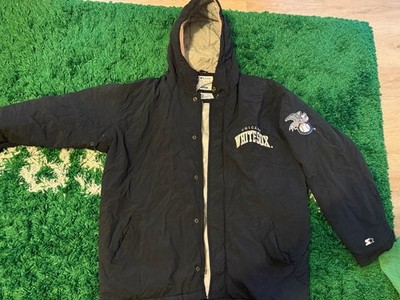 Vintage 90s Starter Chicago White Sox Puffer Jacket MLB Hooded Jacket Satin L