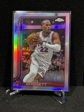 2025-26 TOPPS CHROME BASKETBALL BASE REFRACTOR OSHAE BRISSETT PHILADELPHIA #20