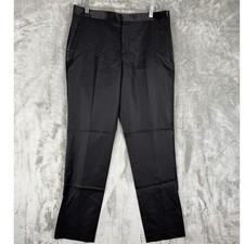 Express Photographer Slim Fit Textured Dress Pants Black 32x32 Mens Formal