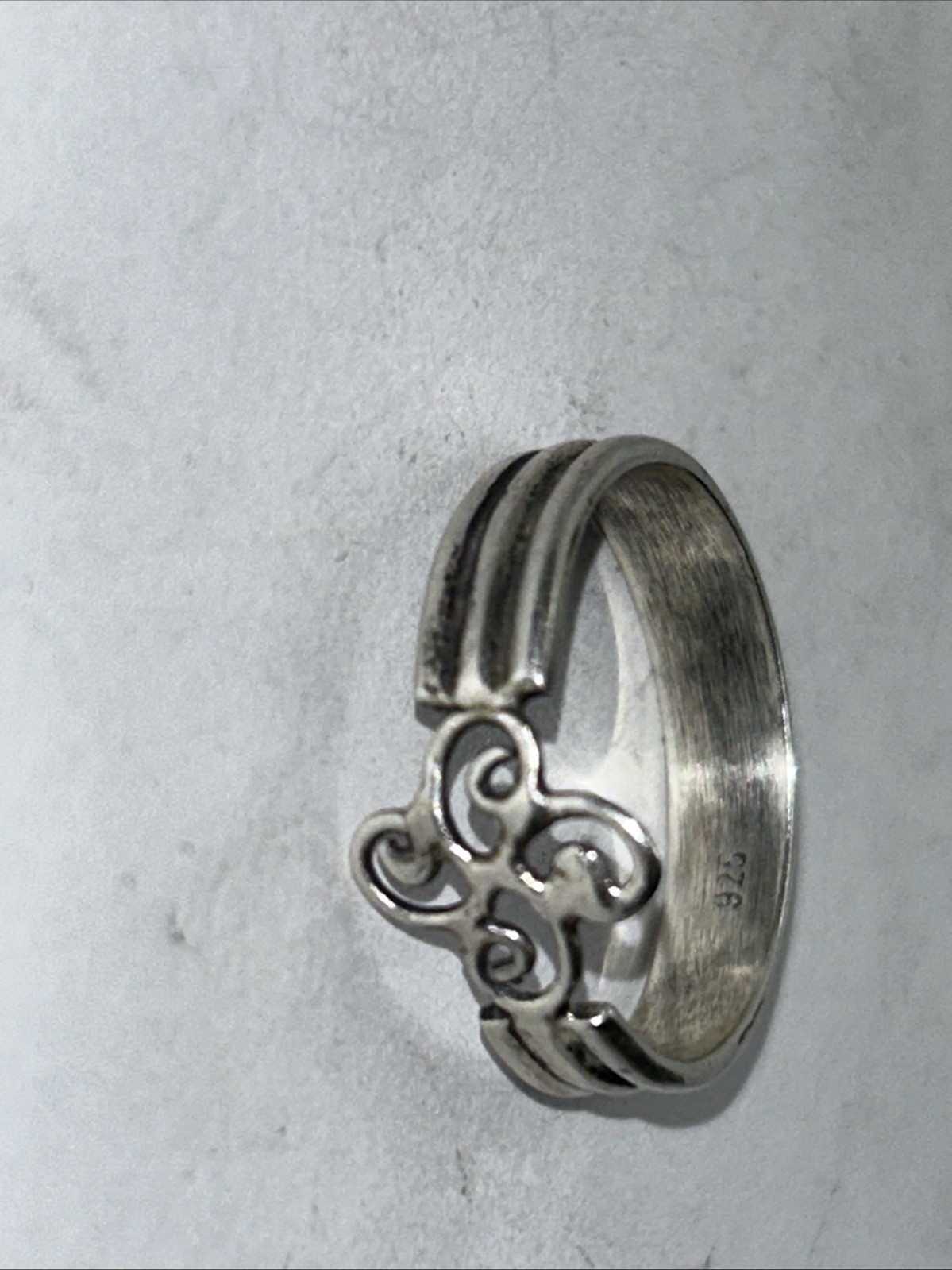 Celtic Swirl Ring Solid 925 Sterling Silver Size 8 - image 3