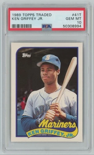 1989 Topps Traded Ken Griffey, Jr. Rookie PSA 10 Seattle Mariners #41T C07