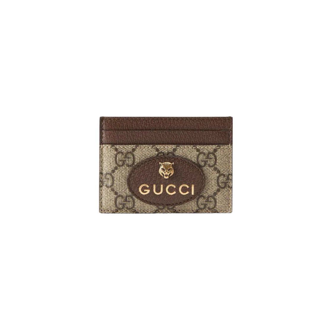 Étui à cartes Gucci Neo Vintage GG Supreme beige ébène