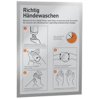 Durable Magnetrahmen Selbstklebend Duraframe® Silber A3, 2 St.