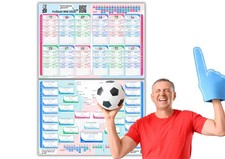 FIFA World Cup WM 2026 Spielplan DIN A2 Poste...
