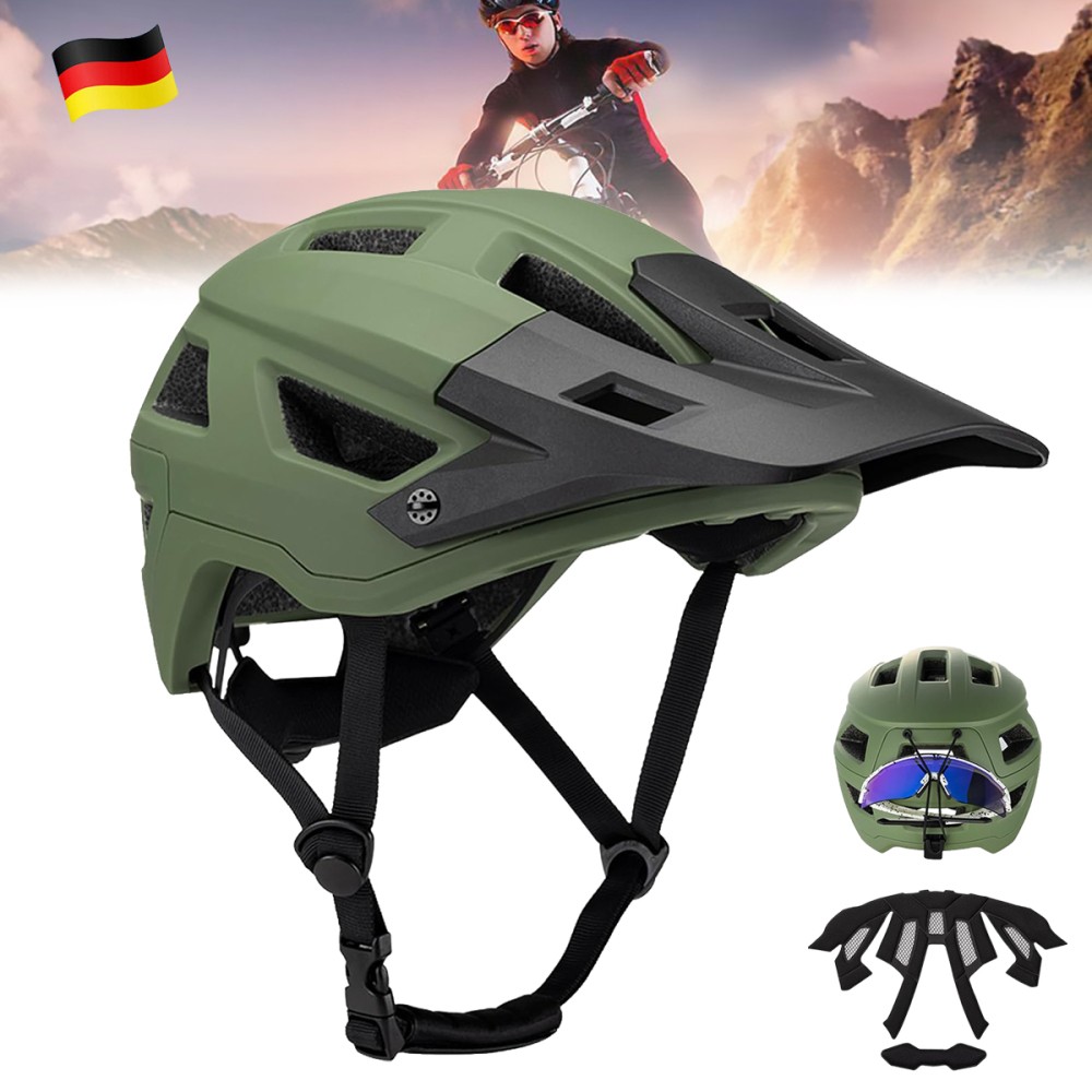 Casco MTB con visiera per uomo e donna