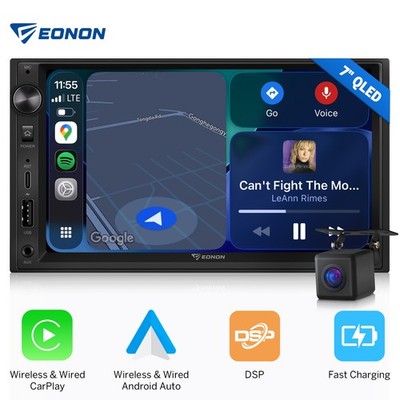 7'' Car Radio Apple/Andriod Carplay Car Stereo Touch Screen Bluetooth Double 2Din