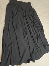 Black Flair Skirt Ankle Length