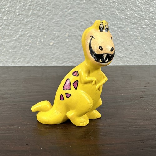 Vintage Hanna Barbera Kellogg’s Cereal Promotional Yellow PVC Dinosaur Toy
