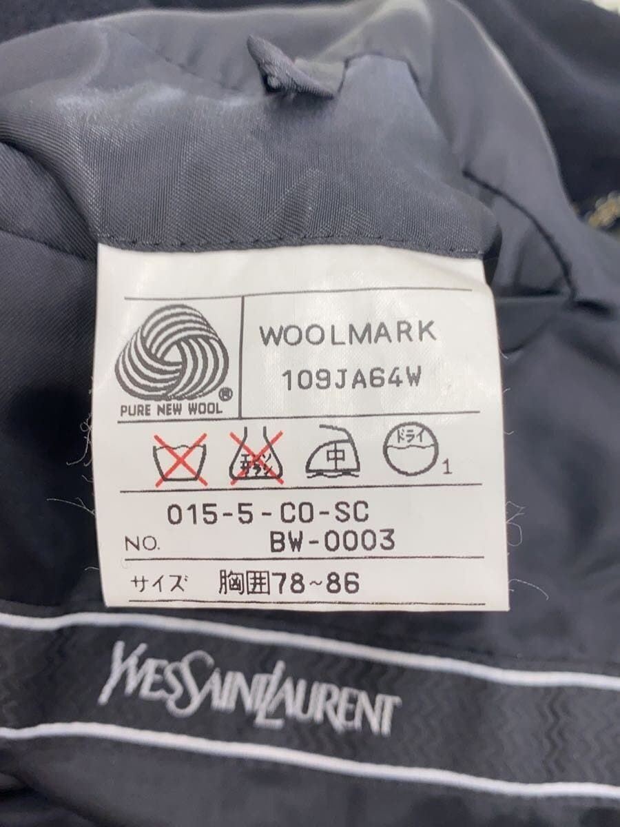 YVES SAINT LAURENT altro cappotto S lana nero tinta unita 015 5 CO SC BW 0003